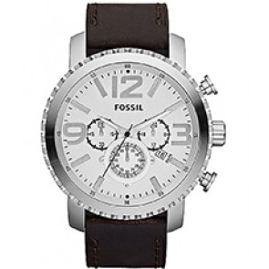 Uhrenarmband Fossil JR1351 Leder Braun 24mm