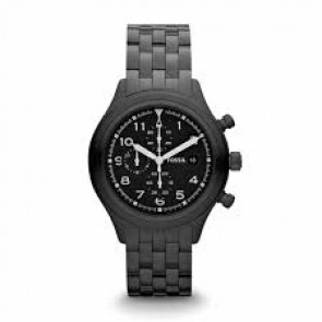 Uhrenarmband Fossil JR1439 Rostfreier Stahl Schwarz 20mm