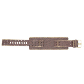 Fossil Uhrenarmband JR9040 Leder Braun 22mm