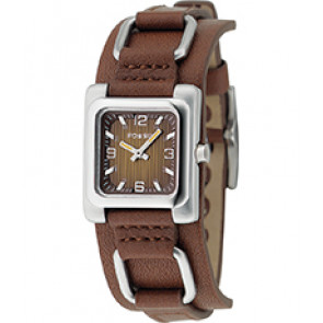 Uhrenarmband Fossil JR9719 Leder Braun 14mm