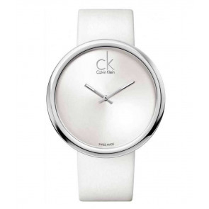 Uhrenarmband Calvin Klein KOV23120 / K600000037 Leder Weiss 22mm