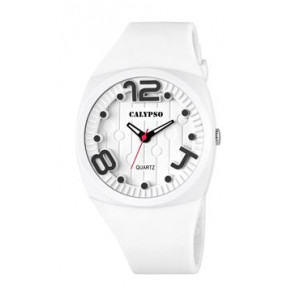 Uhrenarmband Calypso K5633/1 Kunststoff Weiss