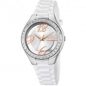 Uhrenarmband Calypso K5679.1 Kunststoff Weiss 13mm