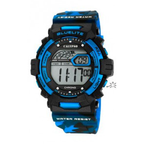 Uhrenarmband Calypso K5693-5 Kautschuk Blau 27mm