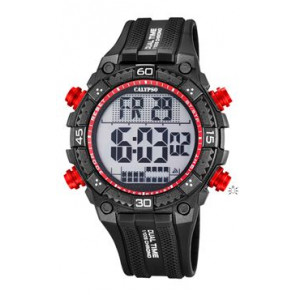 Uhrenarmband Calypso K5701/6 (BC09169) Kunststoff Schwarz 18mm