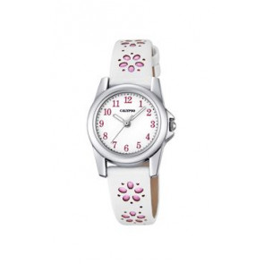 Uhrenarmband Calypso K5712-2 Leder Weiss