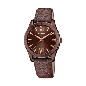 Uhrenarmband Calypso K5718-6 Leder Braun 17mm