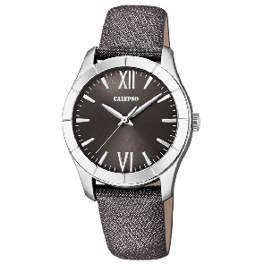 Uhrenarmband Calypso K5718-3 Leder Grau 17mm