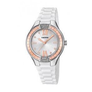 Uhrenarmband Calypso K5720-1 Kunststoff Weiss 12mm
