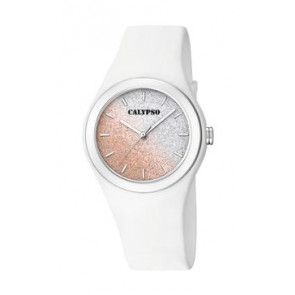 Uhrenarmband Calypso K5754-1 Silikon Weiss