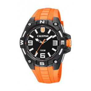 Uhrenarmband Calypso K5761-3 Silikon Orange 22mm