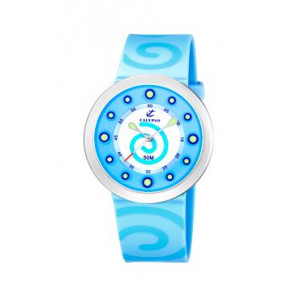 Uhrenarmband Calypso K6051-4 Kautschuk Hellblau