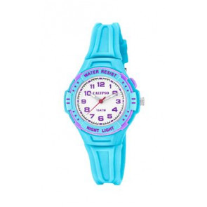 Uhrenarmband Calypso K6070-2 Kautschuk Hellblau