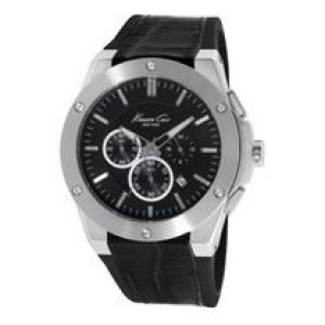 Uhrenarmband Kenneth Cole KC8086 / 10023867BD Leder Schwarz