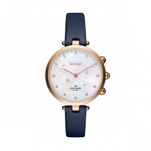 Uhrenarmband Smartwatch Kate Spade New York KST23202 Leder Blau 12mm