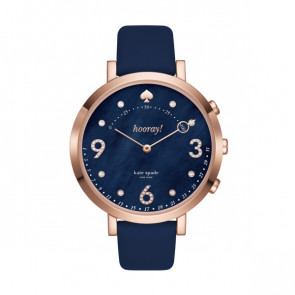 Uhrenarmband Smartwatch Kate Spade New York KST23210 Leder Blau 16mm