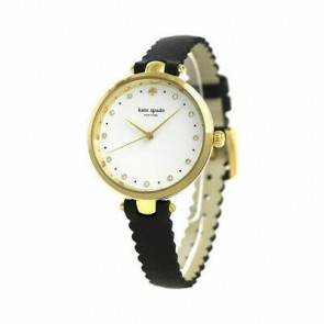 Uhrenarmband Kate Spade New York KSW1356 Leder Schwarz 12mm