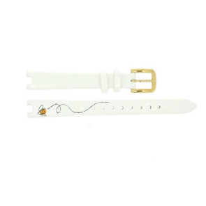 Uhrenarmband Kate Spade New York KSW1416 Leder Weiss 12mm