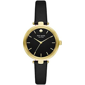 Uhrenarmband Kate Spade New York KSW9048 Leder Schwarz 16mm