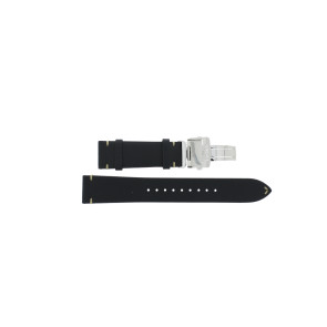 Uhrenarmband Seiko SPB209J1.6R35-00E0 Leder Schwarz 20mm