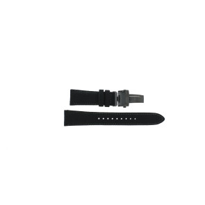 Uhrenarmband Seiko V192-0AH0 / SSC923P1 / L0PD011M0 Leder/Kunststoff Schwarz 21mm