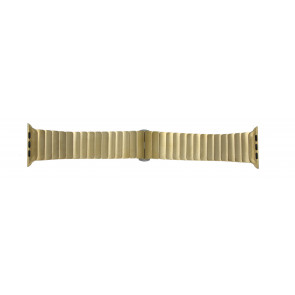 Apple (Ersatzmodell) Uhrenarmband LS-AB-107 Stahl Gold (Doublé) 42mm 