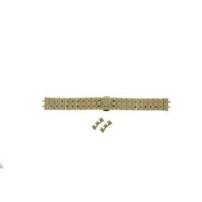 Uhrenarmband Seiko SXB434P1 / 7N89-0AY0 / M0Z6111K0 Stahl Vergoldet 16mm