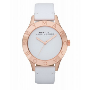 Uhrenarmband Marc by Marc Jacobs MBM1201 Leder Weiss 18mm