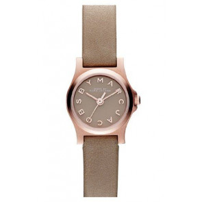 Uhrenarmband Marc by Marc Jacobs MBM1239 Leder Taupe 10mm