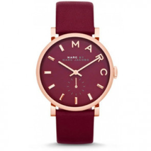 Uhrenarmband Marc by Marc Jacobs MBM1271 Leder Rot 14mm