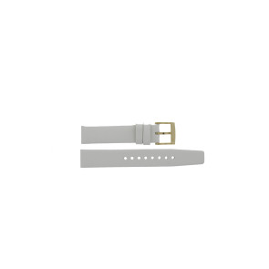 Uhrenarmband Marc by Marc Jacobs MBM1339 Leder Weiss 16mm