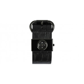 Uhrenarmband Marc by Marc Jacobs MBM1395 Leder Schwarz 30mm
