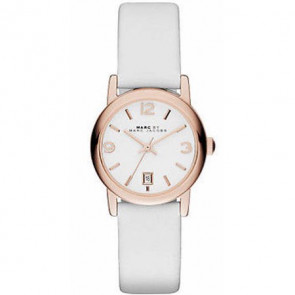 Uhrenarmband Marc by Marc Jacobs MBM1401 Leder Weiss 14mm