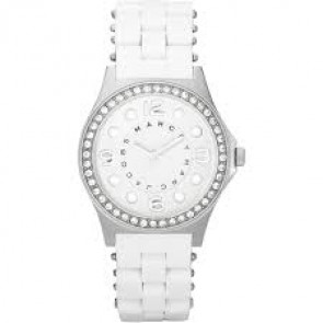 Uhrenarmband Marc by Marc Jacobs MBM2535 Stahl Weiss 18mm
