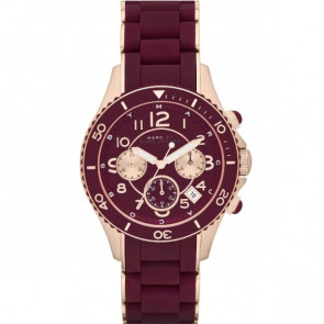 Uhrenarmband Marc by Marc Jacobs MBM2596 Stahl Rot 20mm