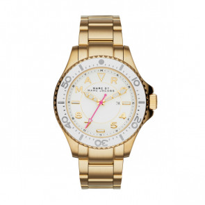 Uhrenarmband Marc by Marc Jacobs MBM3408 Rostfreier Stahl Vergoldet 18mm