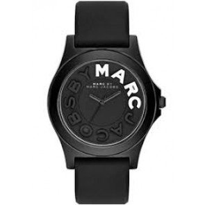 Uhrenarmband Marc by Marc Jacobs MBM4025 Silikon Schwarz 21mm