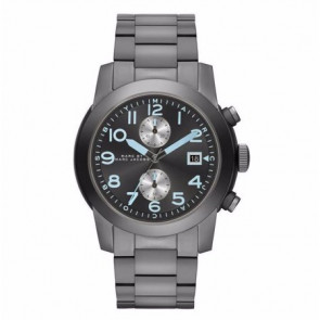 Uhrenarmband Marc by Marc Jacobs MBM5051 Stahl Anthrazitgrau 24mm