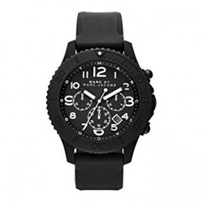 Uhrenarmband Marc by Marc Jacobs MBM5528 Silikon Schwarz 22mm