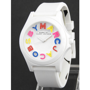 Uhrenarmband Marc by Marc Jacobs MBM8660 Silikon Weiss 20mm