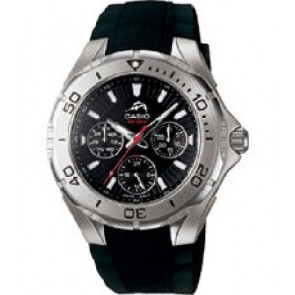 Casio Uhrenarmband 10264132 Kunststoff Schwarz 15mm