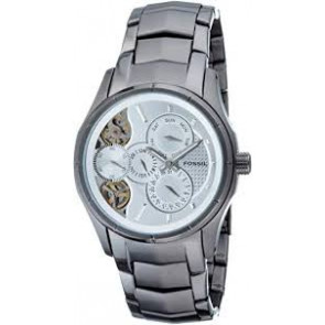 Uhrenarmband Fossil ME1019 Rostfreier Stahl Anthrazitgrau 24mm