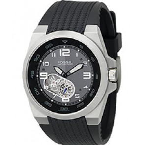 Uhrenarmband Fossil ME3004 Silikon Schwarz 20mm