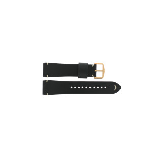 Uhrenarmband Fossil ME3156 Leder Schwarz 22mm