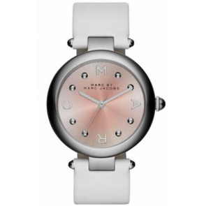 Uhrenarmband Marc by Marc Jacobs MJ1407 Leder Weiss 18mm