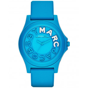 Uhrenarmband Marc by Marc Jacobs MBM4024 Silikon Blau 20mm