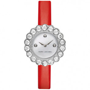 Uhrenarmband Marc by Marc Jacobs MJ1441 Leder Rot 10mm