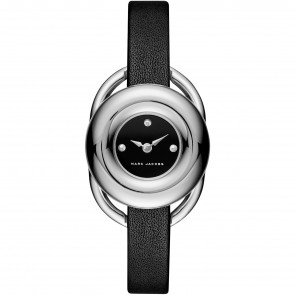 Uhrenarmband Marc by Marc Jacobs MJ1445 Leder Schwarz 10mm