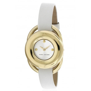 Uhrenarmband Marc by Marc Jacobs MJ1446 Leder Weiss 10mm
