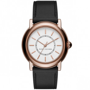 Uhrenarmband Marc by Marc Jacobs MJ1450 Leder Schwarz 18mm